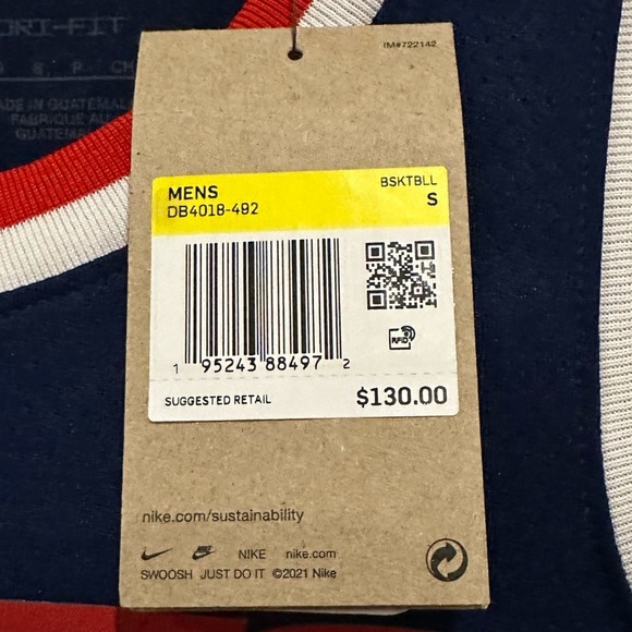 Nike Dri-Fit #7 Kevin Durant Basketball Jersey‎ Men’s Sz Small -NWT! - Picture 4 of 5